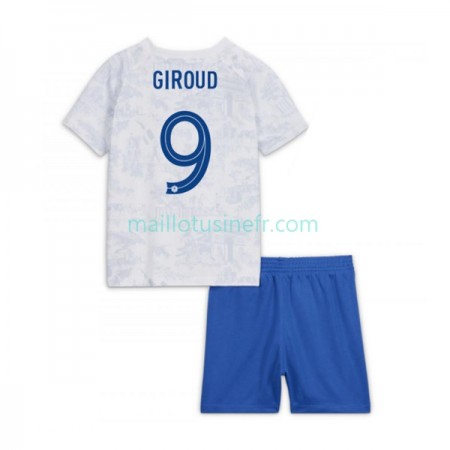 Maillot de Foot France Olivier Giroud 9 Extérieur Coupe du monde 2022 - Enfant Maillot de Foot France Olivier Giroud 9 Extérieur Coupe du monde 2022 - Enfant